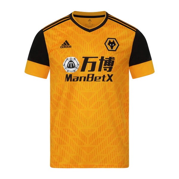 Camiseta Wolves Replica Primera Ropa 2020/21 Amarillo